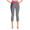 Desired State on the block - Grey/Pink Yoga Capri Leggings - Image 3