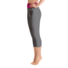 Desired State on the block - Grey/Pink Yoga Capri Leggings - Image 2